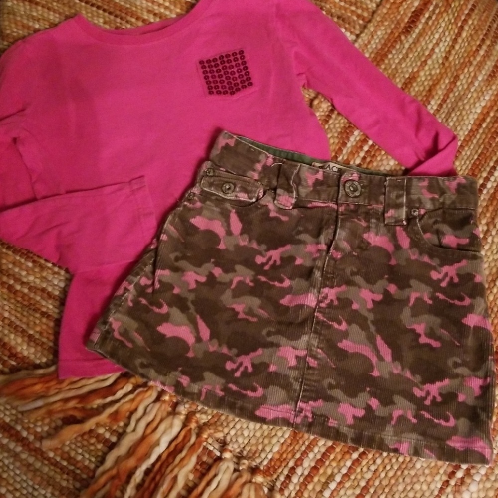 Girls 8 outfit set crazy 8 tcp skirt shirt outfit